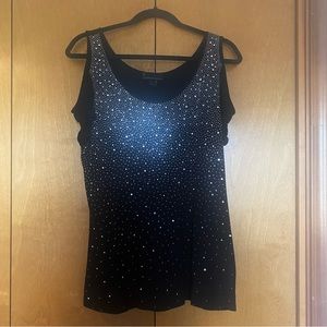 I Jeans by Buffalo Cold Shoulder Sparkly Rhinestone Top